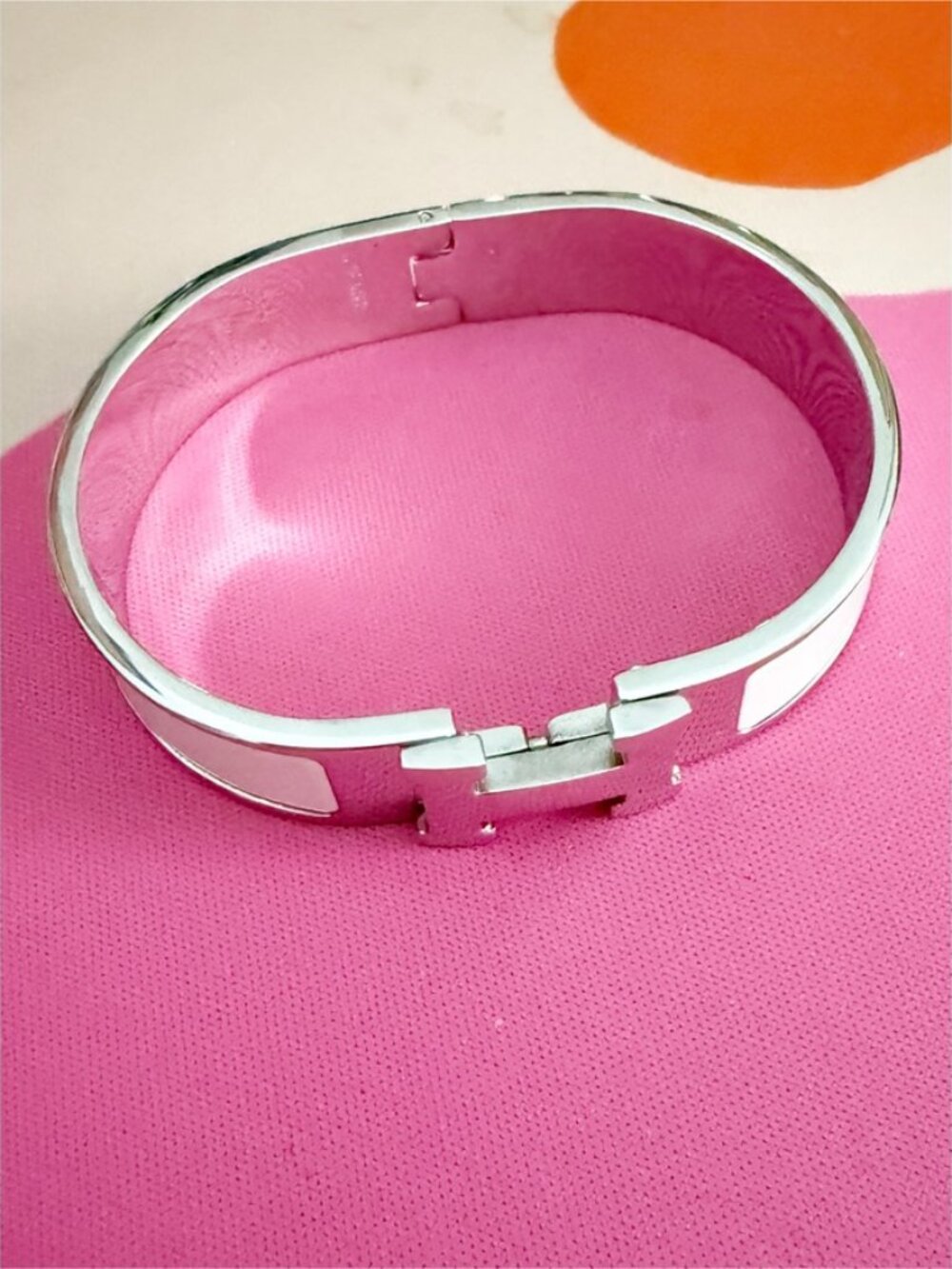Clic H bracelet white/silver - Picture 2 of 4